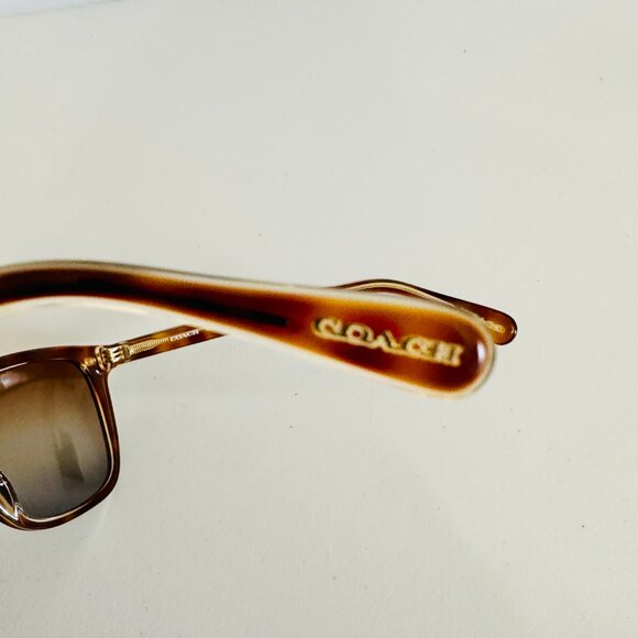 NEW COACH WOMEN'S 56MM DARK TORTOISE CANARY SUNGLASSES HC8381F-57563J-56 - Picture 10 of 13